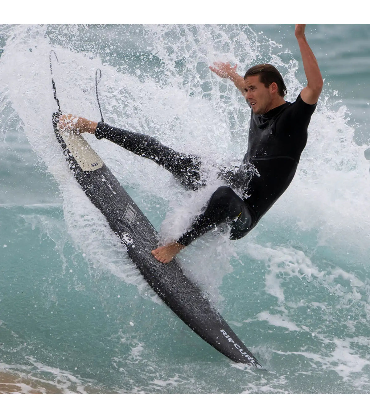 FCS II Channel Islands Upright Performance Core Thruster Fins - Black Flame