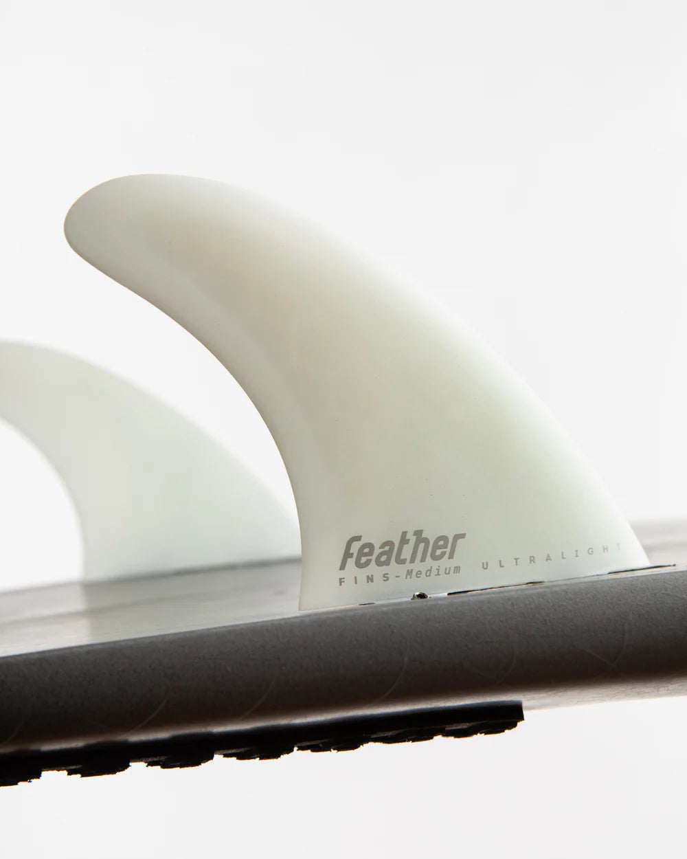 Featherfins Single Tab Futures Ultralight White Thruster