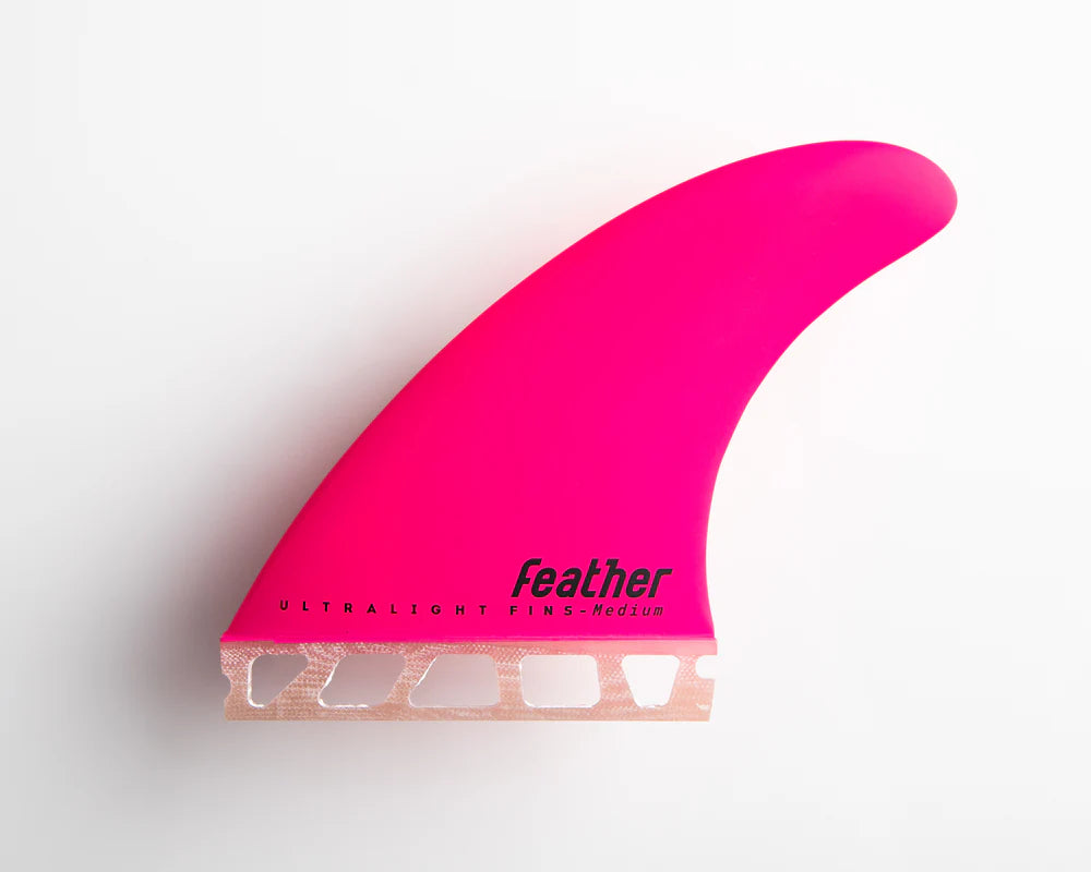 Featherfins Single Tab Futures Ultralight  Pink Thruster