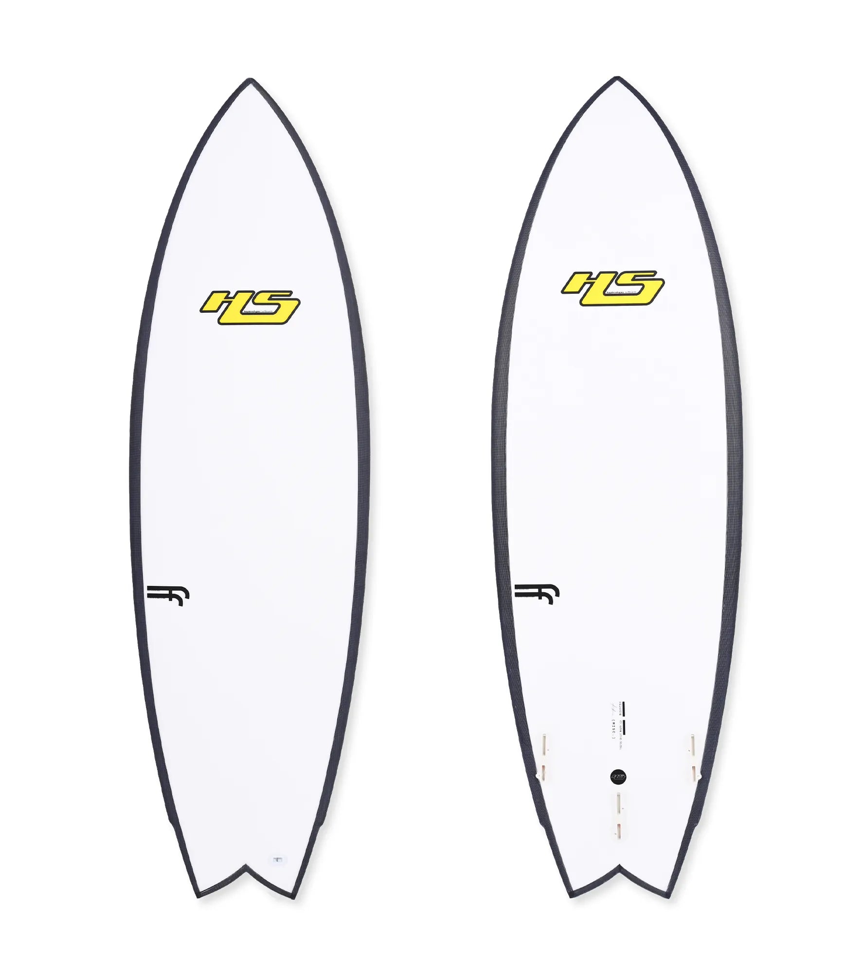Haydenshapes Misc FF - FCS II - 2 + 1 Fin - Yellow Logo