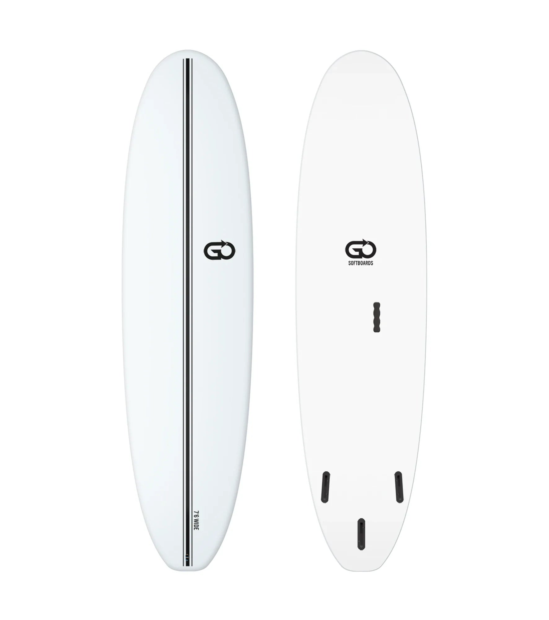 GO Softboards Surf Wide Range - Fiber Tech - 3 Fin
