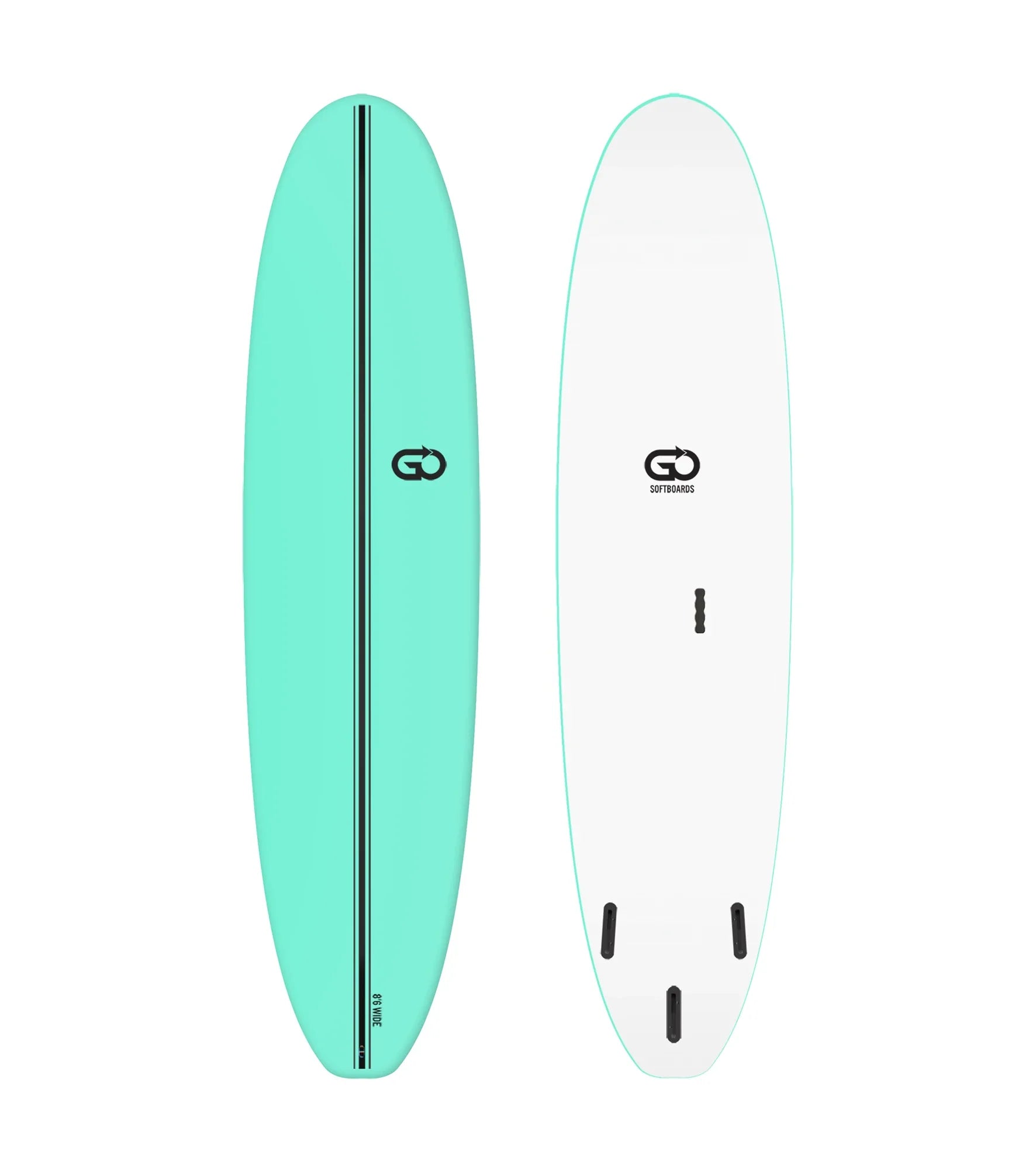 GO Softboards Surf Wide Range - Fiber Tech - 3 Fin