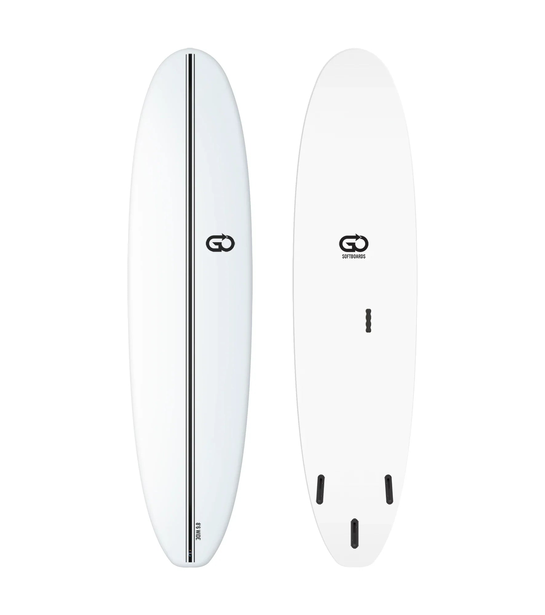 GO Softboards Surf Wide Range - Fiber Tech - 3 Fin