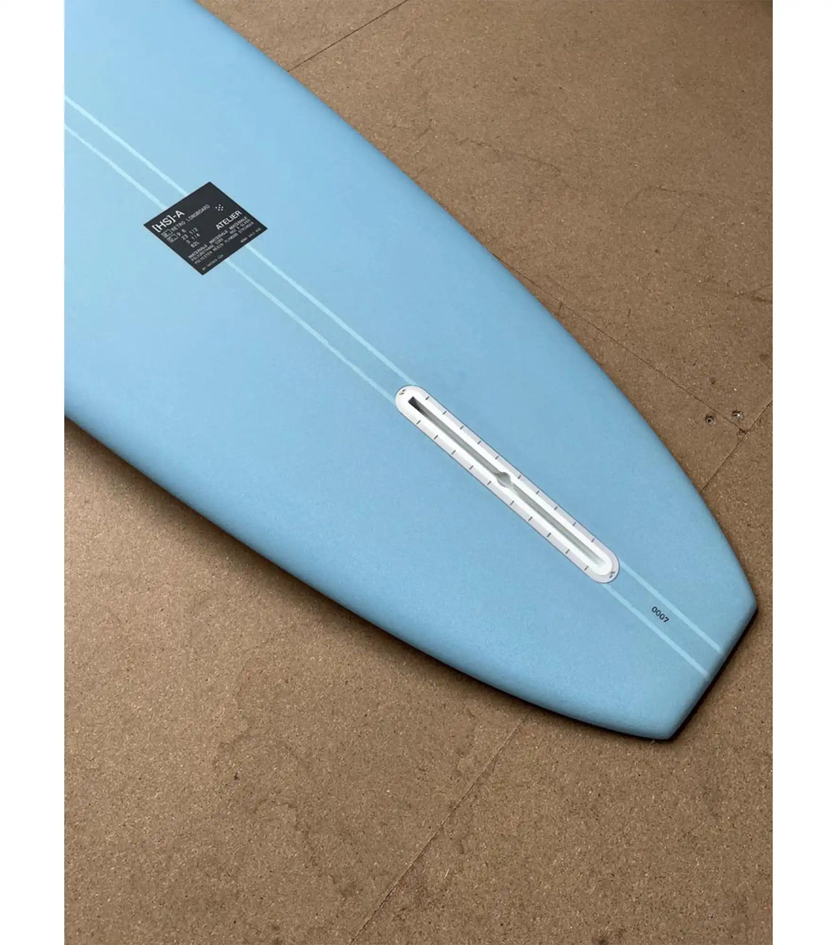 HS Atelier Retro Longboard PU - Single Fin - Blue Moss