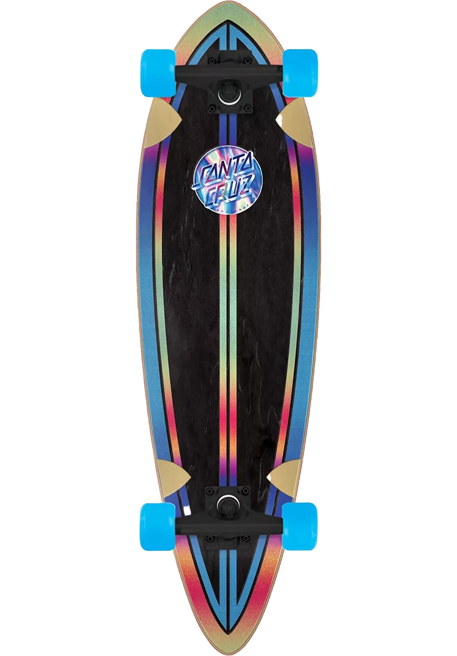 Santa Cruz Skateboard Iridescent Dot 33" Pintail Longboard complete