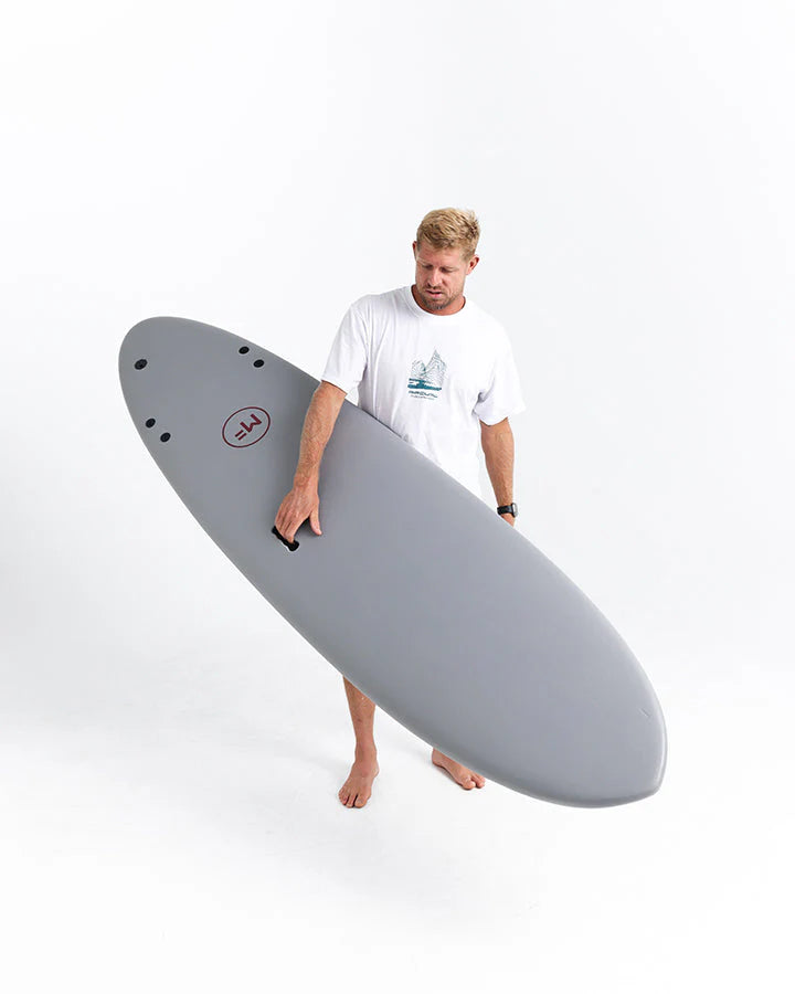 Mick fanning Surfboards Alley Cat Super Soft Grey/Grey Noordzee Boardstore Surfshop Single Fin