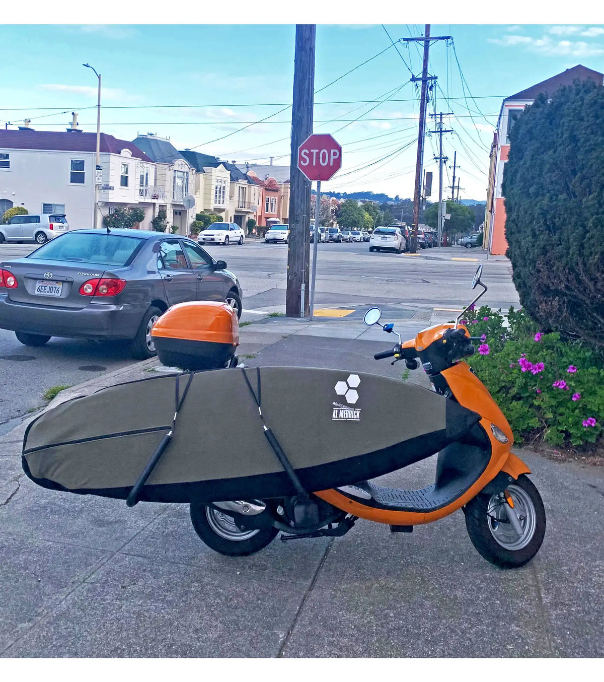 Moped Glass Rack Moved By Bikes - Moped Rack