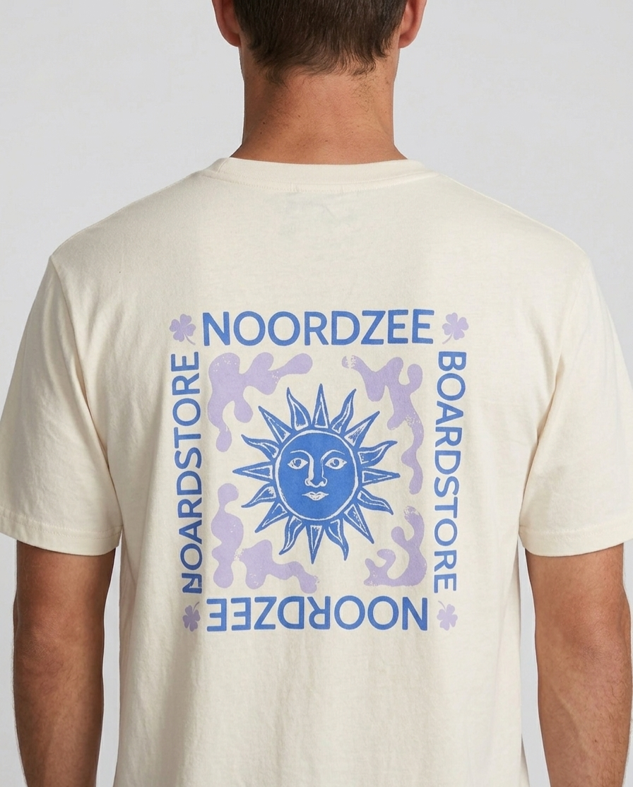 Noordzee Boardstore Surfshop T-Shirt - Sons of Men x Mr. Meowgi 