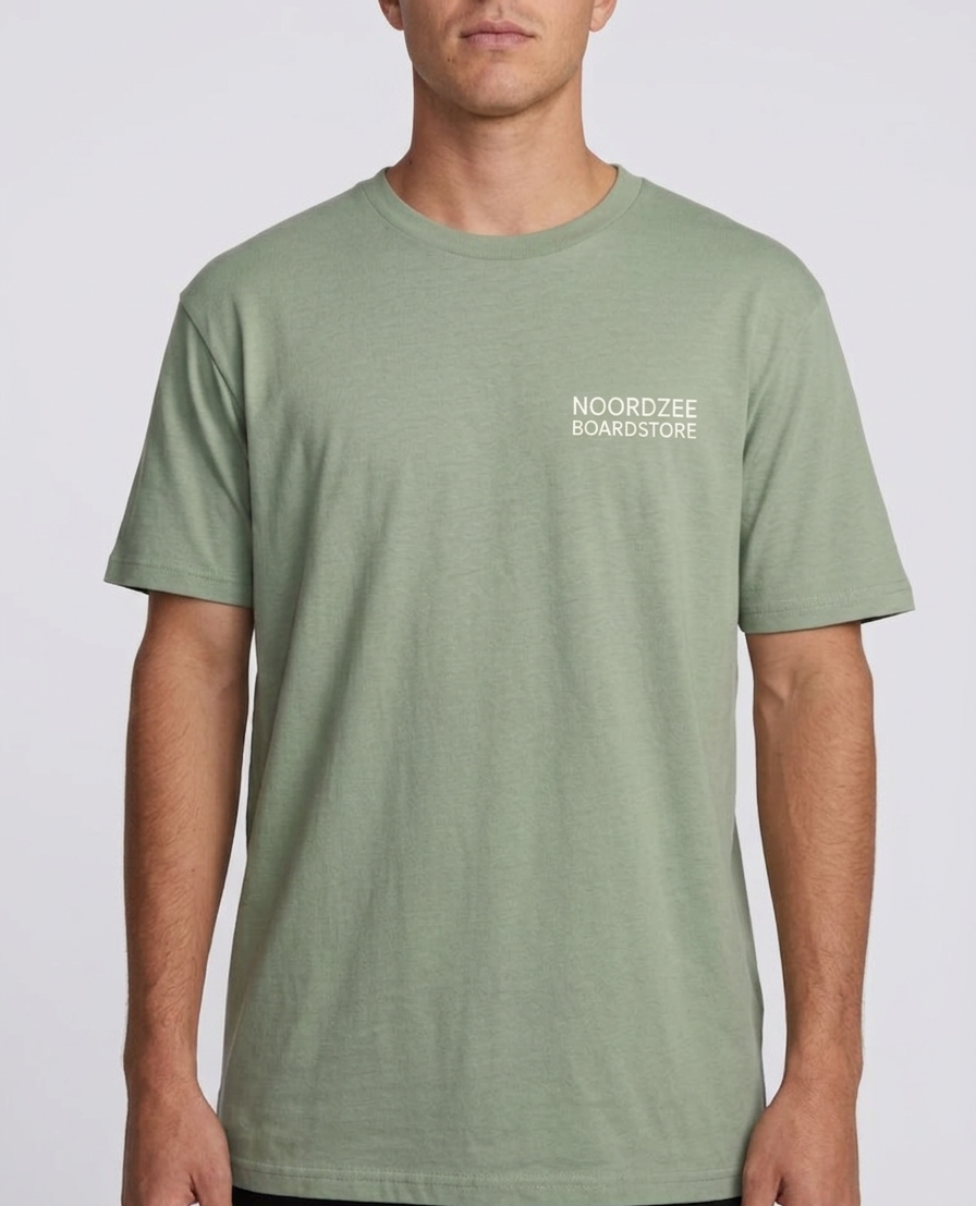 Noordzee Boardstore Surfshop T-Shirt NZBS x Mr. Meowgi Zeefdruk Zeefdrukkerij Den Haag 070 The Hague