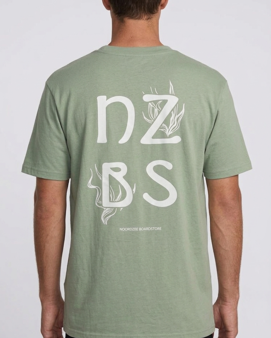 Noordzee Boardstore Surfshop T-Shirt NZBS x Mr. Meowgi Zeefdruk Zeefdrukkerij Den Haag 070 The Hague