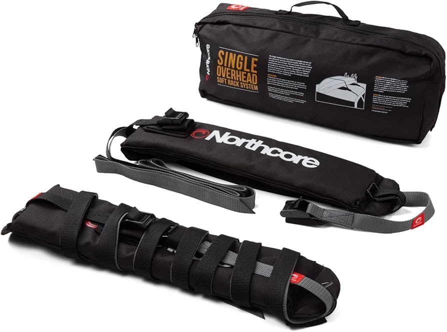 Northcore “single overhead” soft roofracks  Noordzee Boardstore surfshop Scheveningen