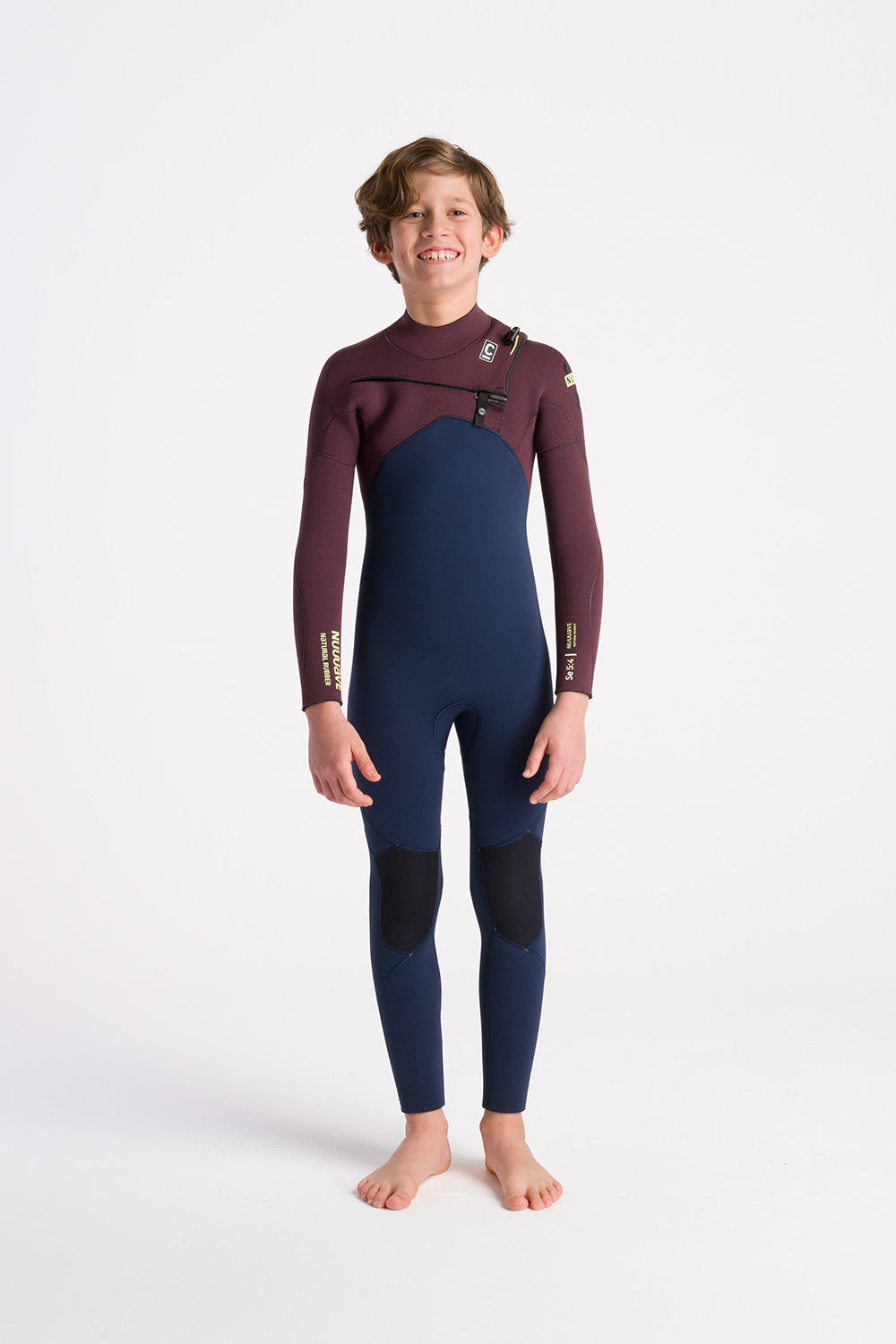 noordzee boardstoresurfen scheveningen of den haag koud of warm wetsuit 5/4 NuWave-Junior-Session-5-4-front