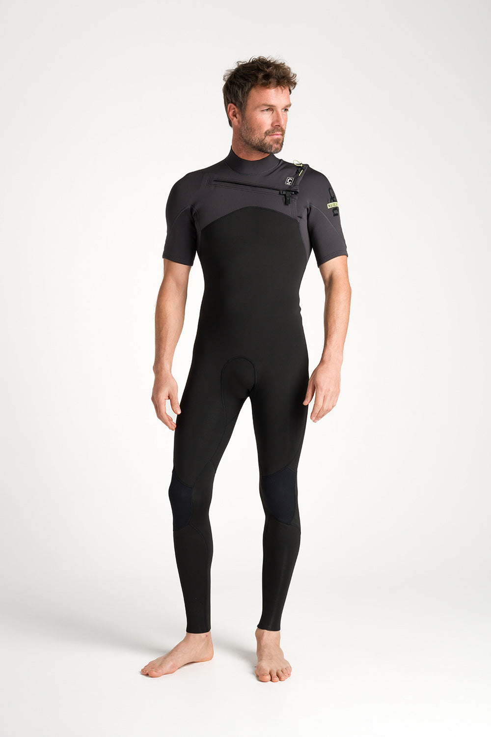 C-Skins NuWave Session Lite 2:2 Mens FL Chest Zip SArm Steamer