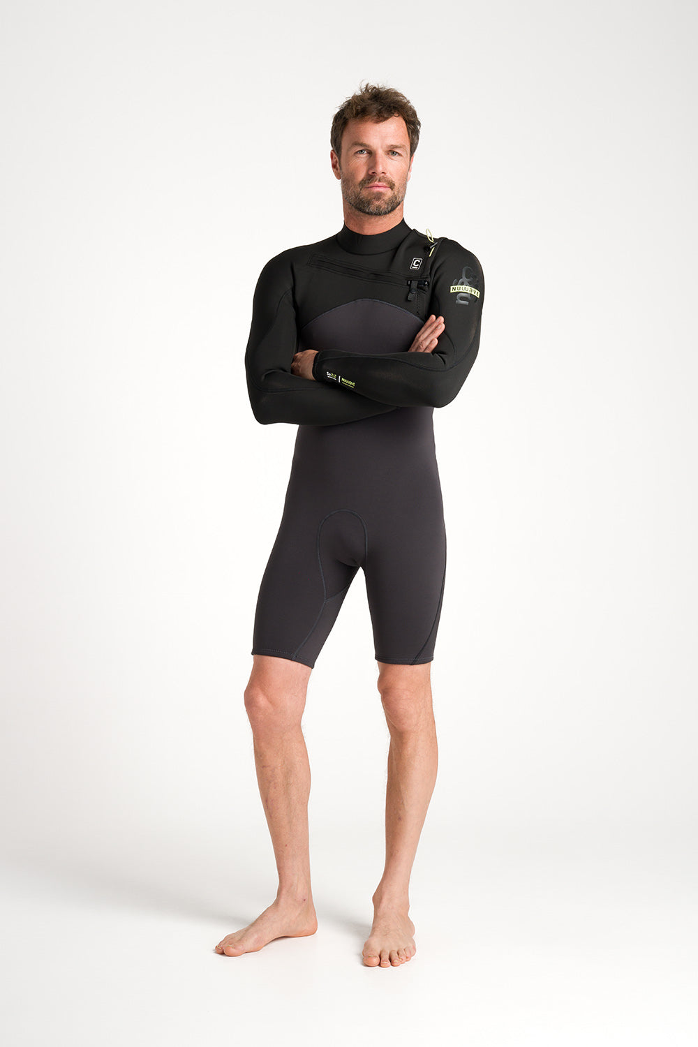 C-Skins Wetsuits Session 3:2 Mens GBS Chest Zip Spring - BK-MX-SF - L BK-MX-SF Noordzee Boardstore surfshop Scheveningen