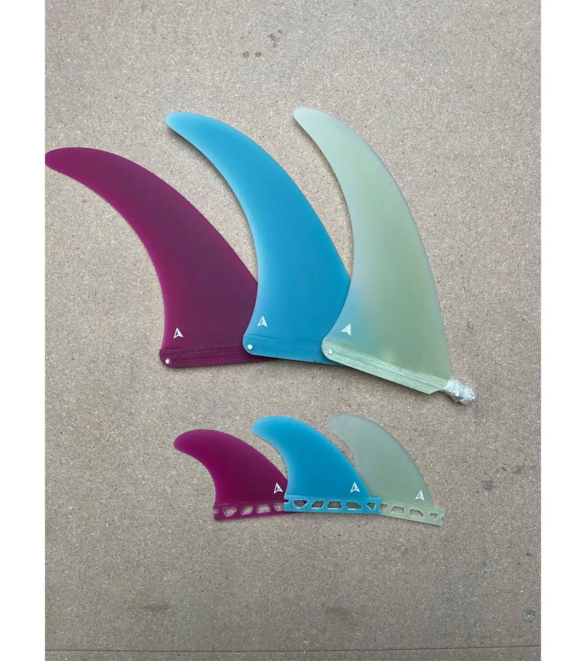 ROAM Longboard Fin Flex Tip Single Fin - Ice Blue