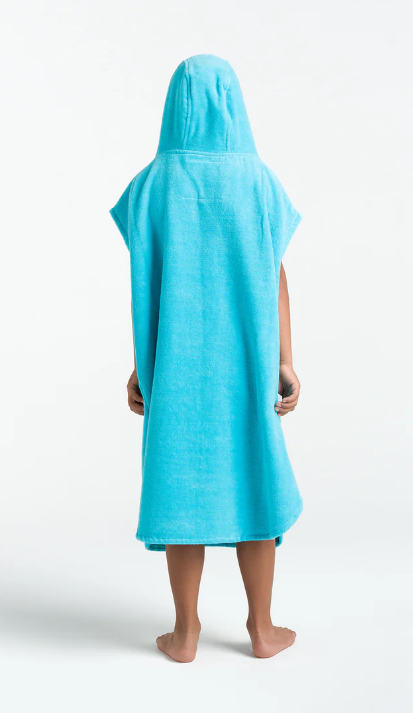 Robie Original Short Sleeve  Ceramic Aqua Junior Noordzee Surfschool Kinder poncho