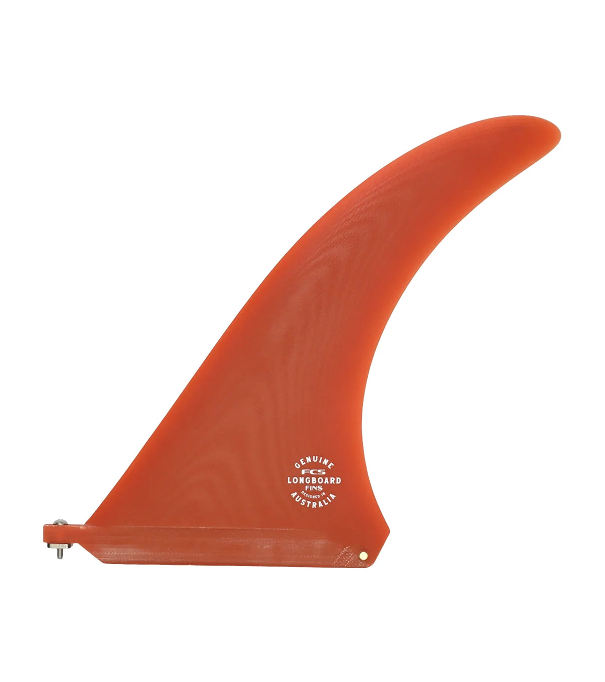 FCS Flow III Screw and Plate Performance Glass Single Fin - Burnt Orange