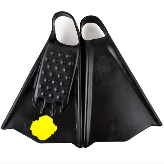 Viper Mike Stewart Bodyboard Fins - Yellow Dot - Small