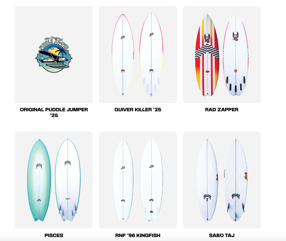 Custom Lost Surfboard