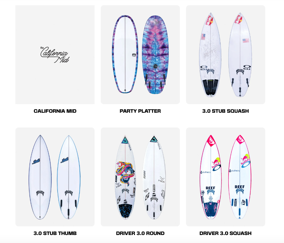 Custom Lost Surfboard