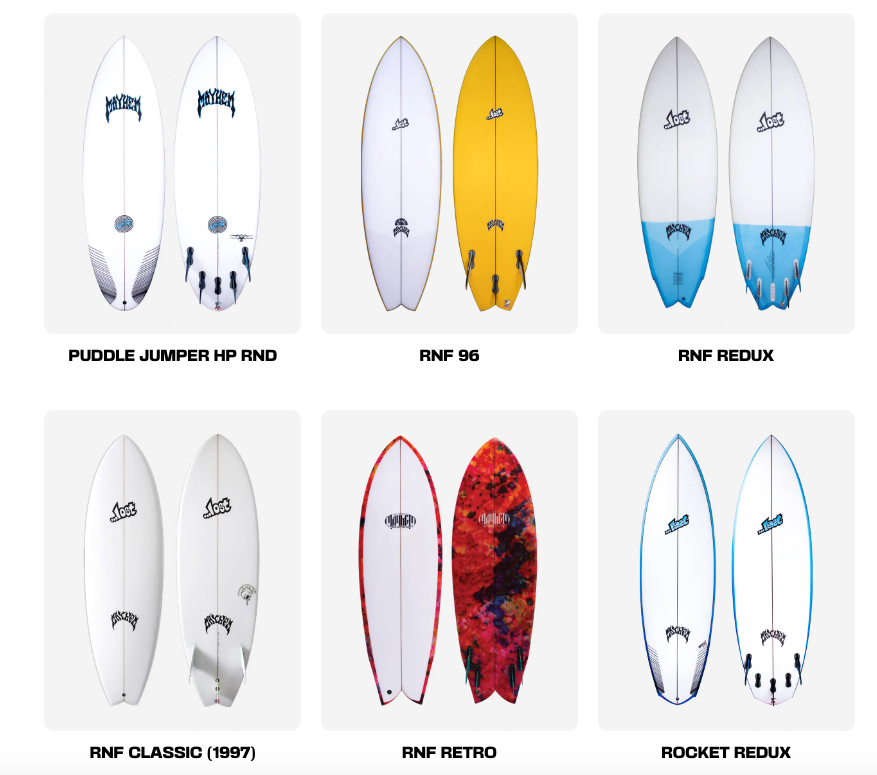 Custom Lost Surfboard