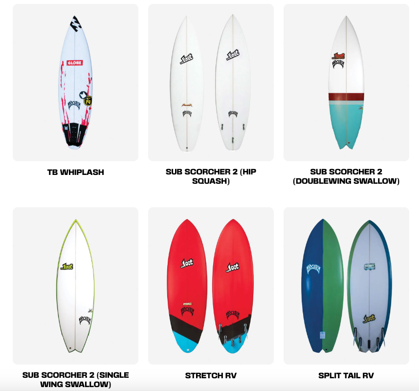 Custom Lost Surfboard