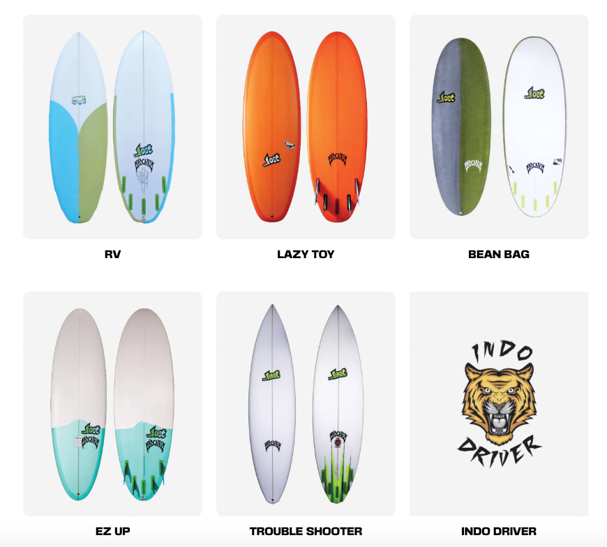 Custom Lost Surfboard