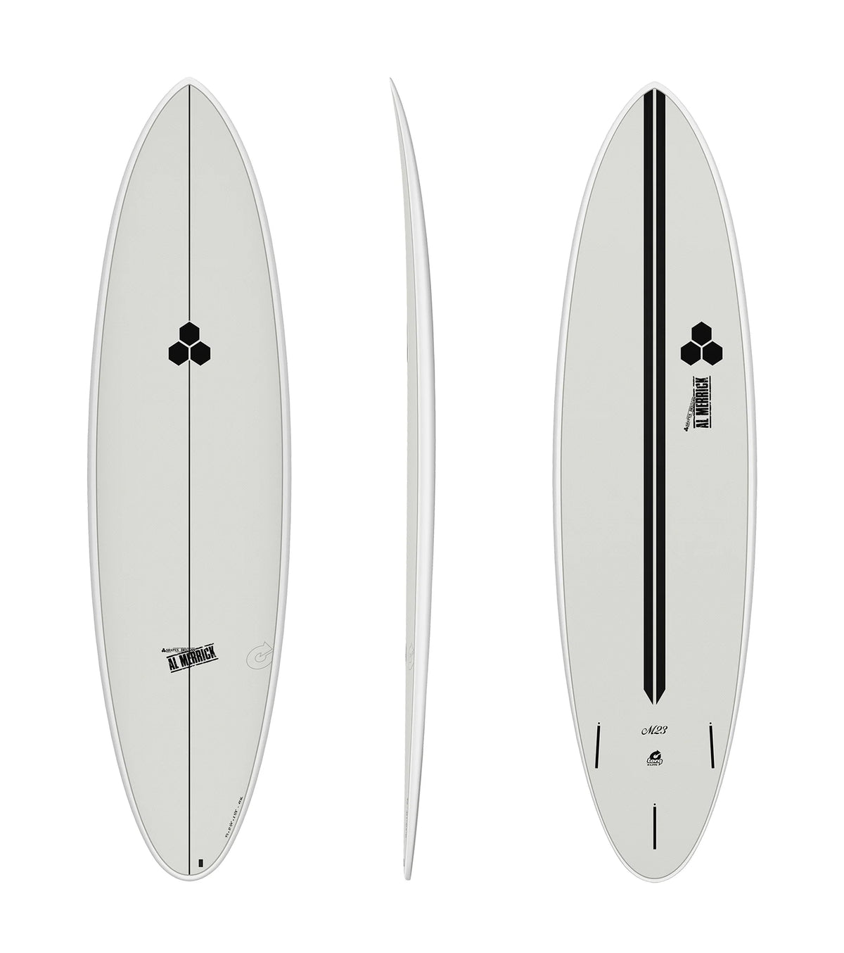 Channel Islands M23 - Al Merrick - X-Lite - Futures - 3 Fin - Oyster Grey