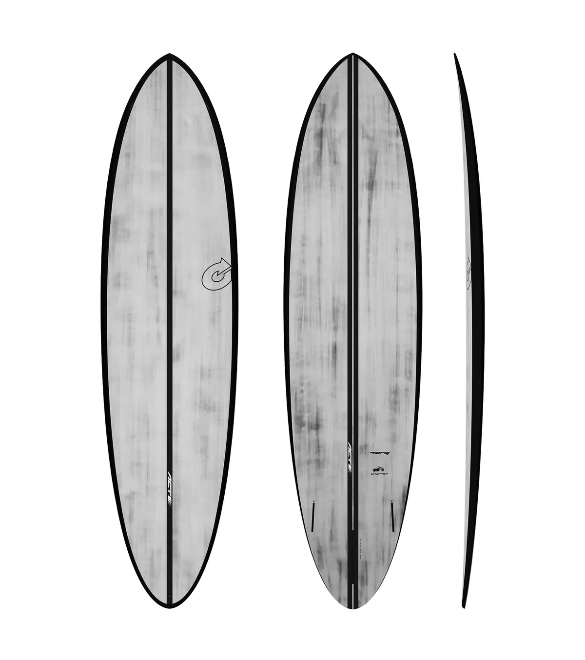 Torq Chopper ACT - Futures - 2 + 1 Fin - Black Rail