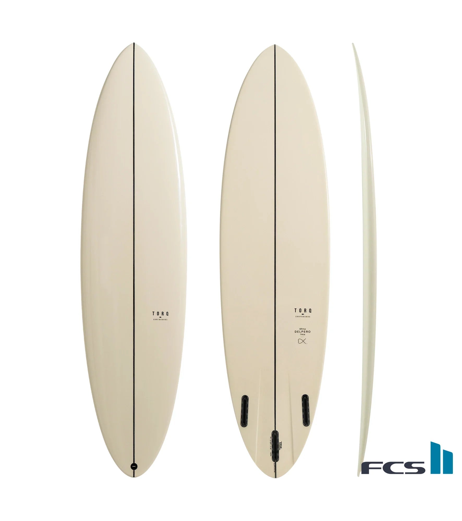 Torq Delpero Twin TEC - FCS II - 3 Fin