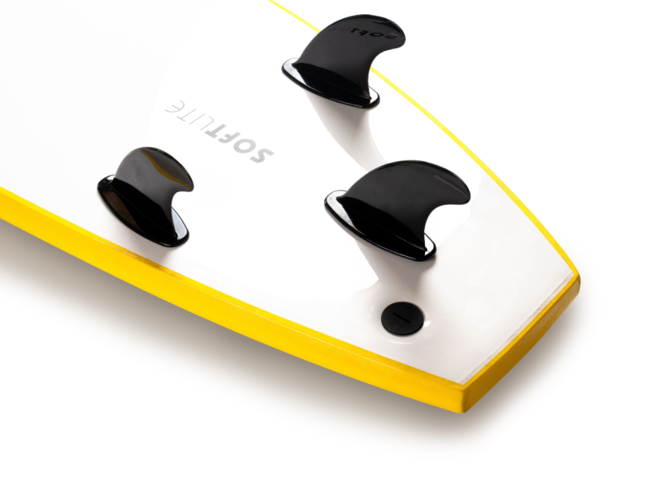 Vision Softtop fin set thruster available at Noordzee Boardstore including screws