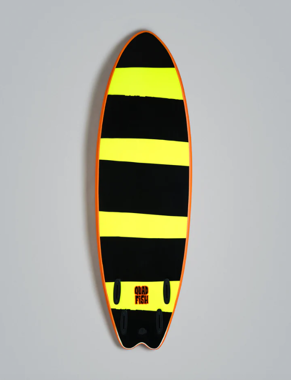 Vision 5'6" Quad Fish Yellow Yellow Noordzee Boardstore surfshop Scheveningen