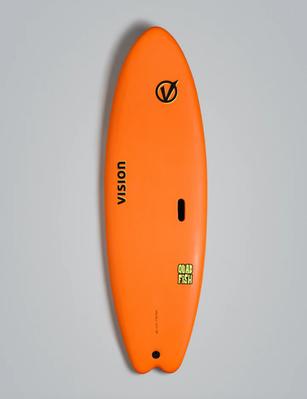 Vision 5'6" Quad Fish Yellow Yellow Noordzee Boardstore surfshop Scheveningen