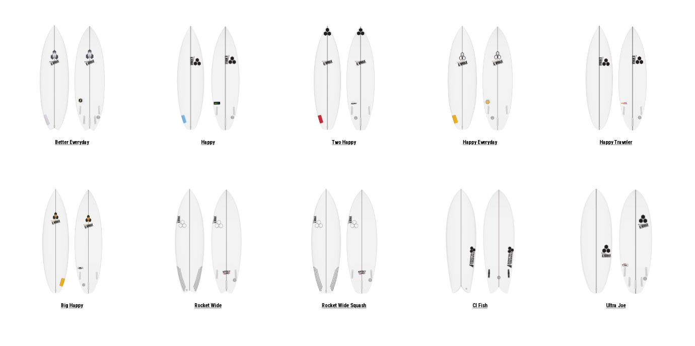 Noordzee Boardstore offers all models from Channel Islands surfboards Al merrick Britt Merrick Olatu Surfshop Order PU 3