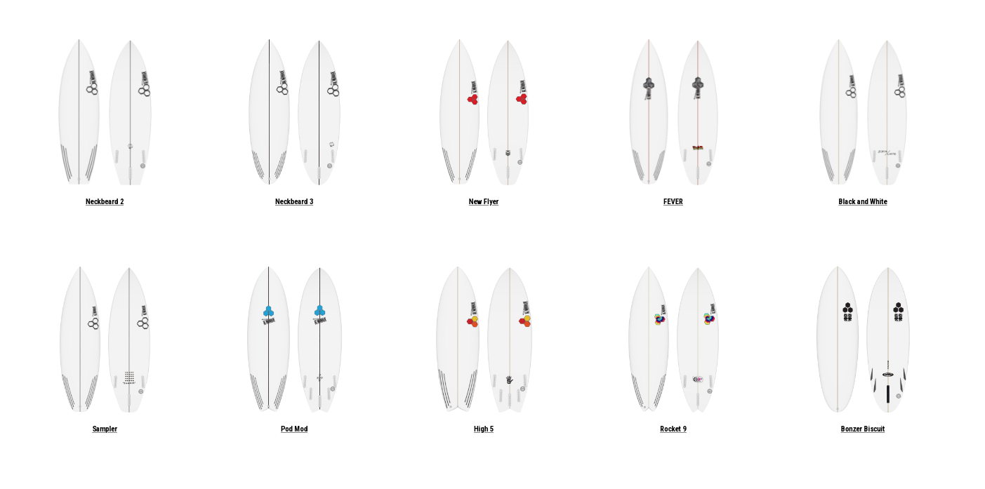 Noordzee Boardstore offers all models from Channel Islands surfboards Al merrick Britt Merrick Olatu Surfshop Order PU two happy happy everyday mid twin 