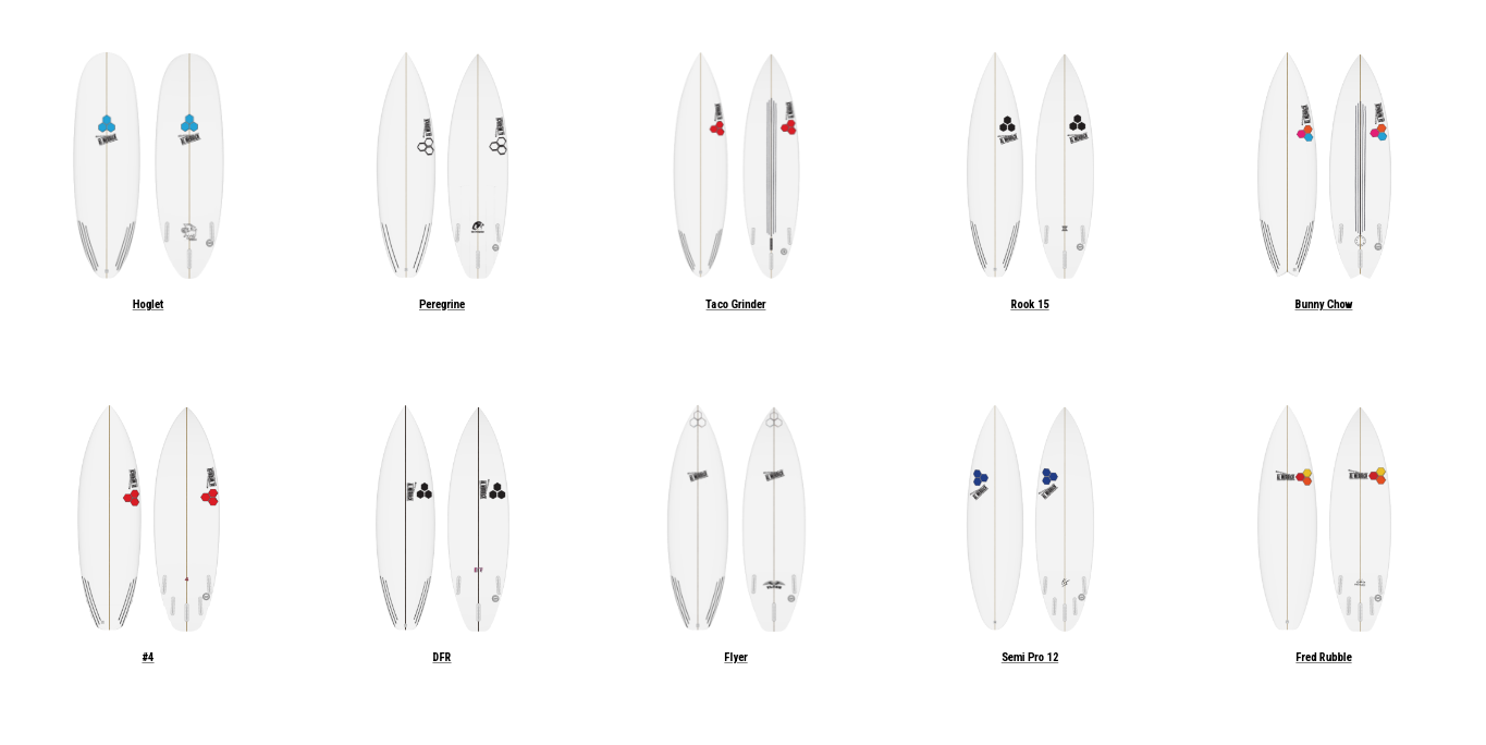 Noordzee Boardstore offers all models from Channel Islands surfboards Al merrick Britt Merrick Olatu Surfshop Order PU two happy happy everyday mid twin flyer