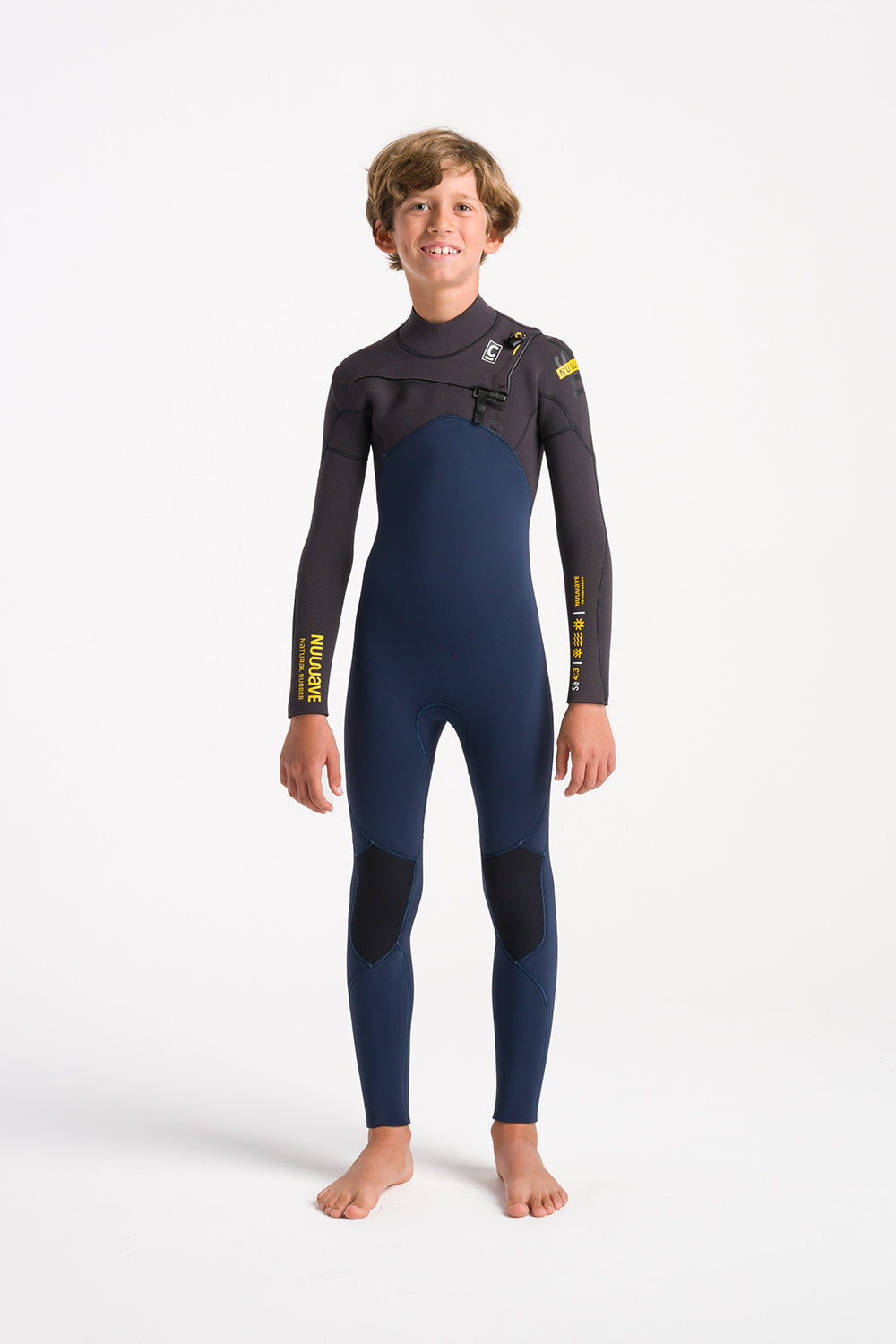 C-Skins Wetsuits NuWave Session 4:3 Junior GBS CZip Steamer-BSMXSF-J2XL BSMXSF Noordzee Boardstore surfshop Scheveningen