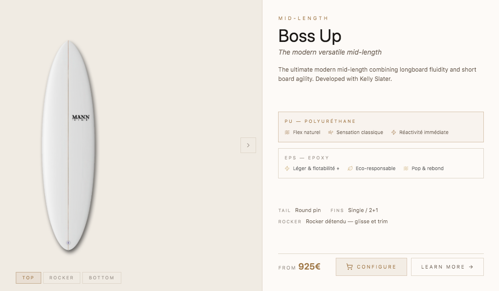 At Noordzee Boardstore, we proudly offer custom shaped boards of Dan Mann surfboards, including models developed with Firewire Surfboards and Kelly Slater Designs 2