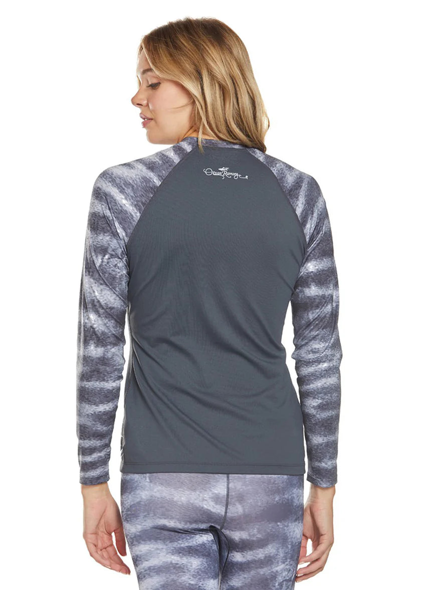 Womens Ocean Ramsey VentX L/S - Tiger Shark