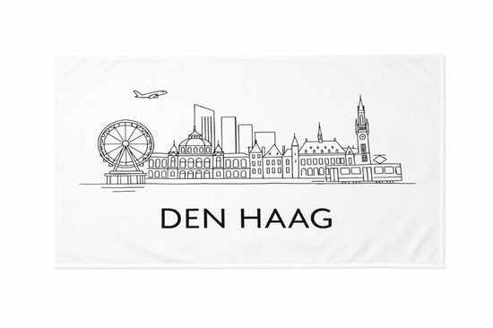 handdoek Den Haag souvenir cadeau strand bad reuzenrat beach gift towel vacation sun 