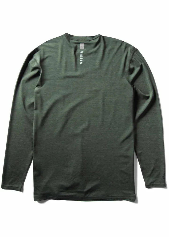 Vissla Mens Twisted Eco Long Sleeve Lycra Military Heather