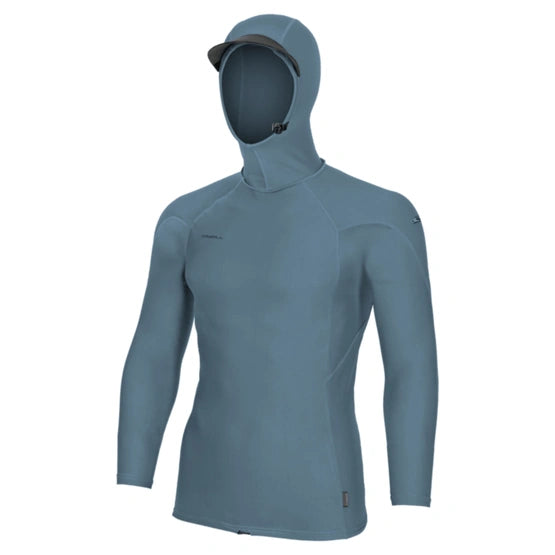 O'Neill Hyperfreak Skins L/S with Hoody Blue Fusion