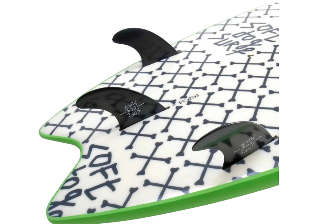 Softdog Softtop Boxer 6'6 Thruster 55 ltr Green