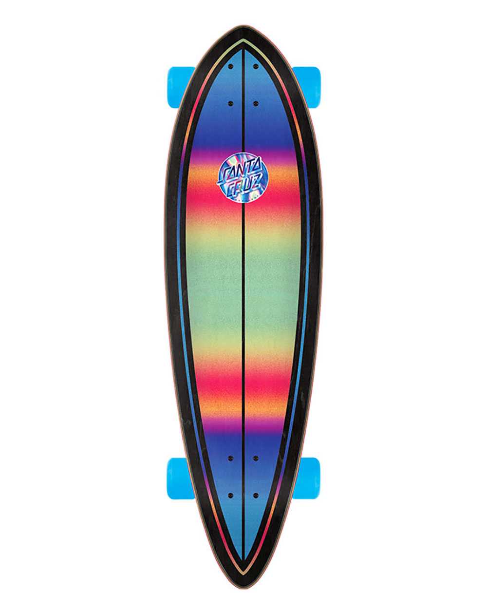 Santa Cruz Skateboard Iridescent Dot 33" Pintail Longboard complete