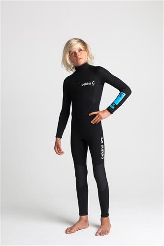 C-Skins Wetsuits Surf School 4:3 Junior GBS Steamer-BK-BK-JL BK-BK Noordzee Boardstore surfshop Scheveningen