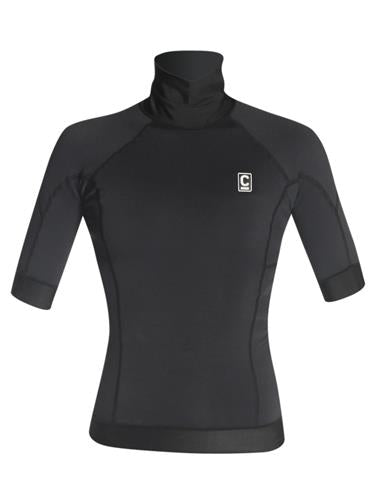C-Skins Wetsuits Thermal Skins Womens SS Vest - BK-BK - 12  Noordzee Boardstore surfshop Scheveningen