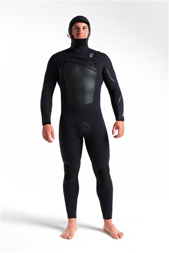 C-Skins Wetsuits C-Wired+ 6:5 Mens LQS Hooded Steamer-BX-BX-CR-LT BX-BX-CR Noordzee Boardstore surfshop Scheveningen
