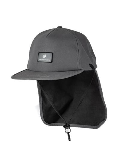 Creatures of Leisure reliance surf cap - detachable flap osfm : charcoal  Noordzee Boardstore surfshop Scheveningen