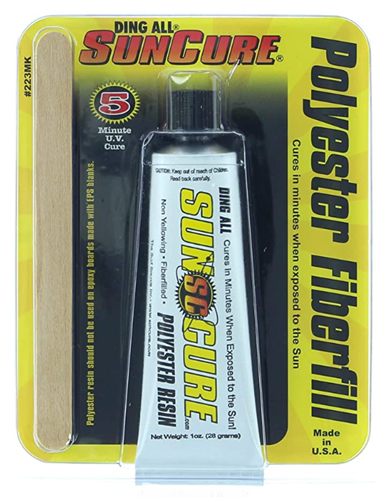 Sun Cure suncure fibrefill polyester repair kit  Noordzee Boardstore surfshop Scheveningen