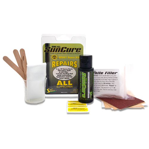 Sun Cure suncure repairs all epoxy repair kit  Noordzee Boardstore surfshop Scheveningen
